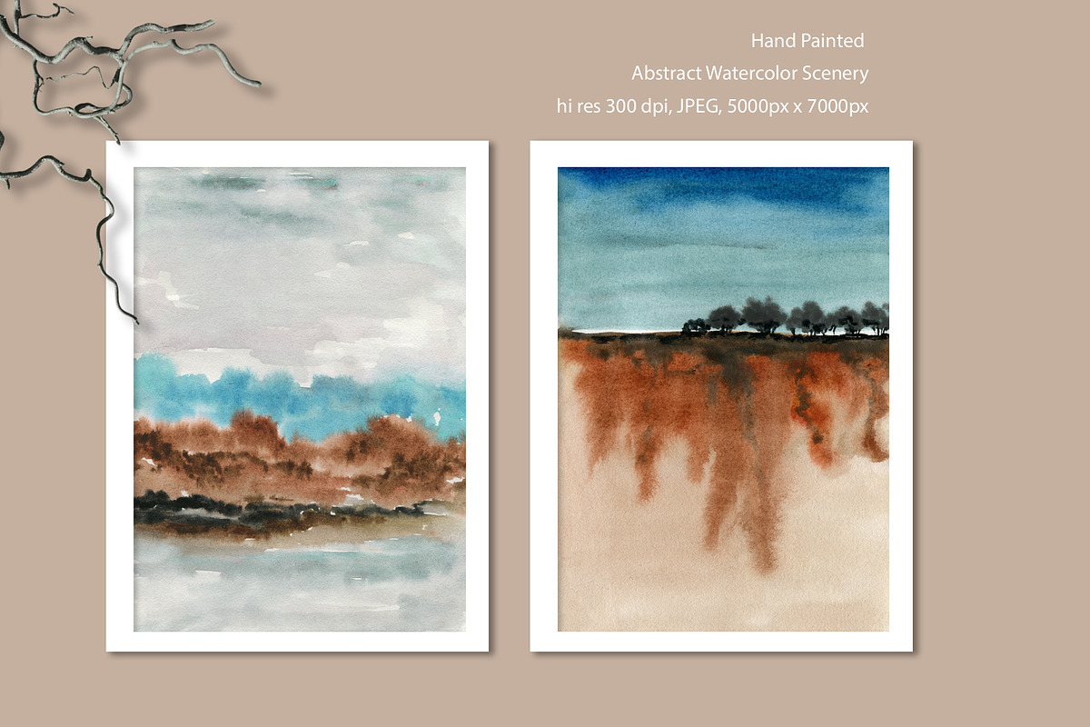 Intangible Scenery - watercolor art, a Background Graphic by Marmoris.Arts (Photo 21 of 34)