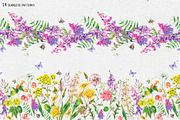 Watercolor meadow herbs&flowers, an Illustration by Depiano (Thumbnail 17 of 19)