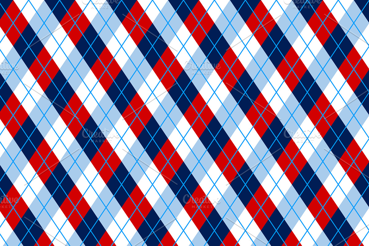 Navy, Red & Blue Argyle & Chevron preview 2