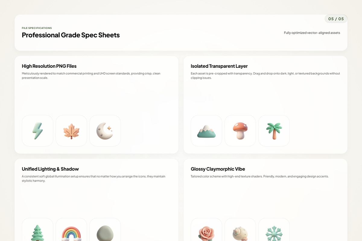 3D Nature Icons, an Emoji Icon by River Visual (Photo 5 of 5)