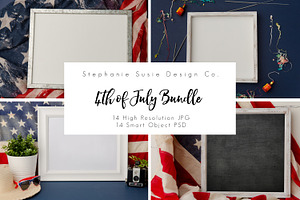 4th of July Styled Mock Up Bundle