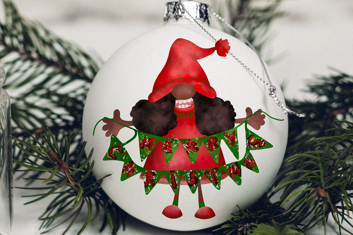 African American Christmas Gnomes, an Object Graphic by TanuschArts (Photo 5 of 6)