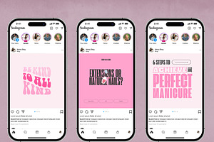 Pink Instagram Post CANVA