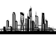City Skyline Silhouette Bundle, an Illustration by jahid234 (Thumbnail 36 of 41)