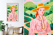 8 Happy Muti-color wall art print 2, a Decorative Illustration by ARTOZEN DIGITAL (Thumbnail 3 of 16)
