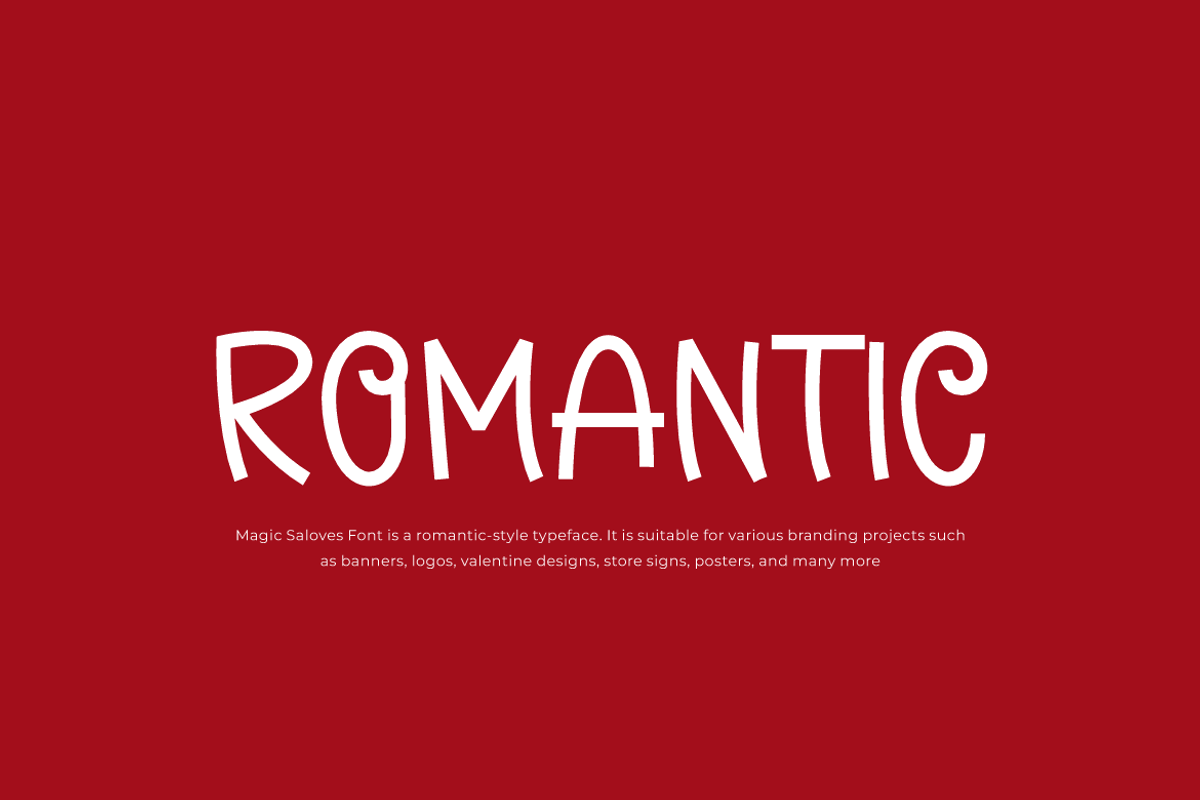Magic Saloves - Romantic Font, a Handwritten Font by QR Design Studio (Photo 3 of 7)