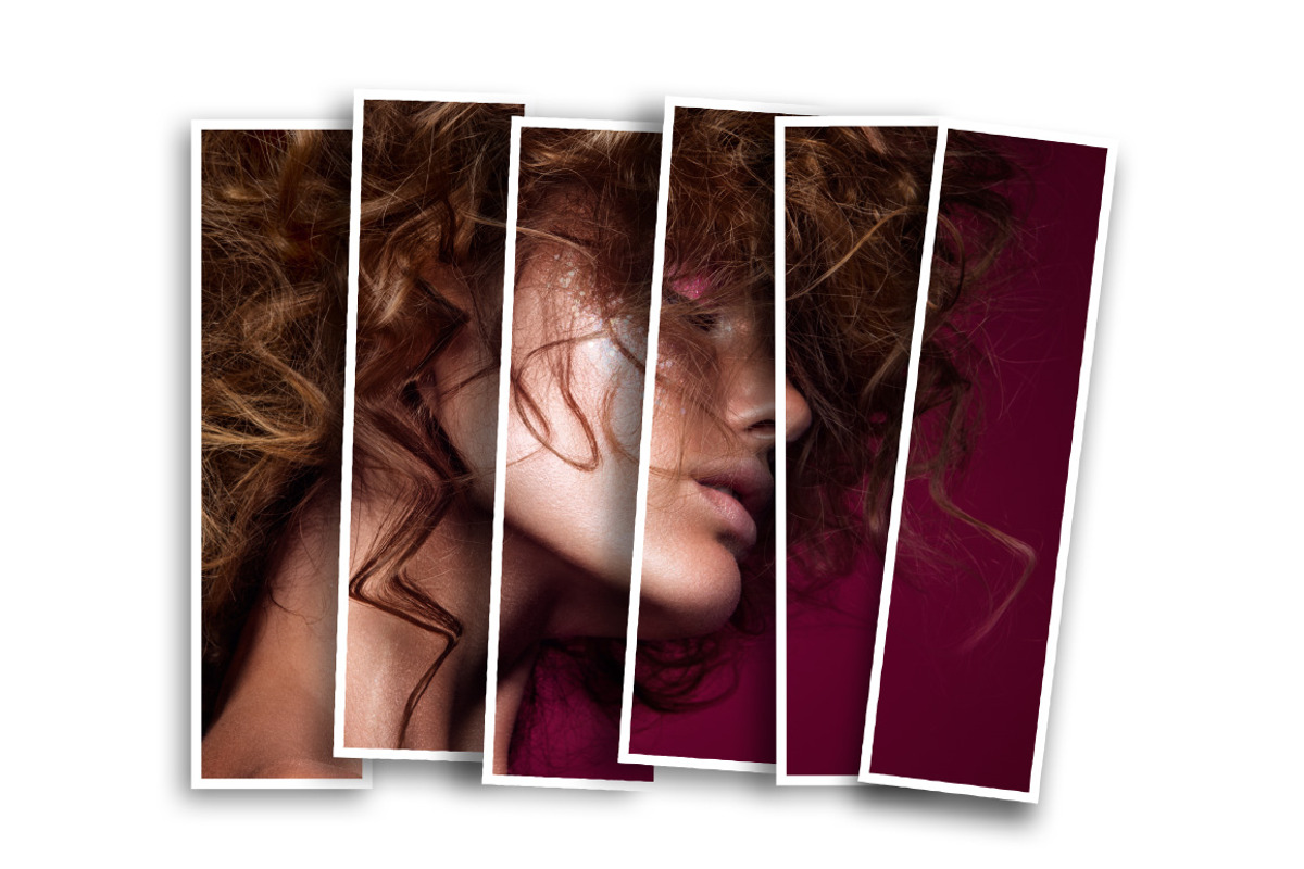 Vertical Panels Collage PS Action preview 4