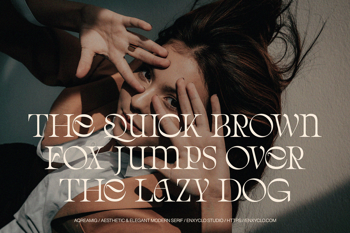 AQREAMIG — Luxury Ligature Serif, a Serif Font by Enxyclo Studio (Photo 5 of 25)