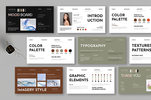 Minimalist Mood Board Presentation preview 7