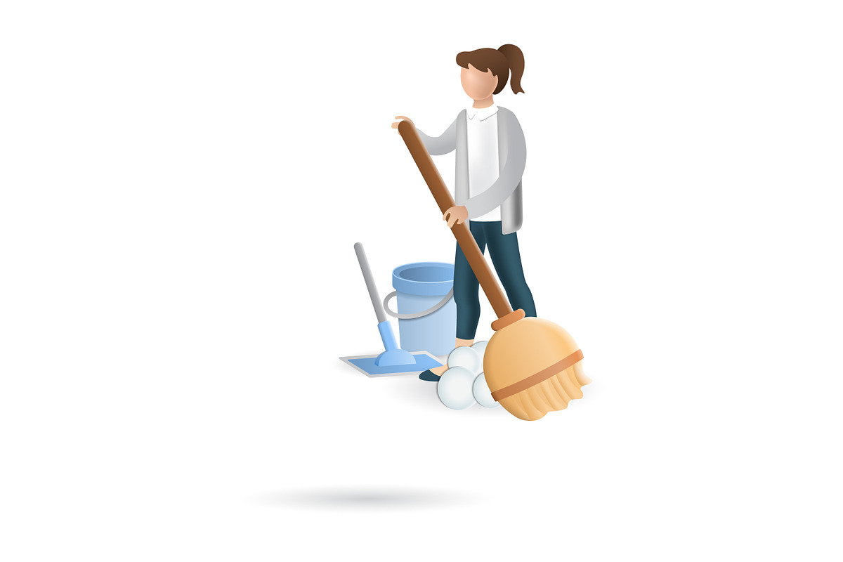 Cleaning 3D Icons Set Bundle, an Object Graphic by Aimagenarium@gmail.com (Photo 17 of 21)