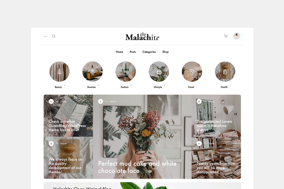 Malachite - WordPress Blog Theme WP, a WordPress Template by WordPressTheme (Photo 1 of 8)