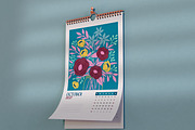 2027 Floral Calendar Template Vector, a Stationery Template by Peacock_design (Thumbnail 13 of 15)