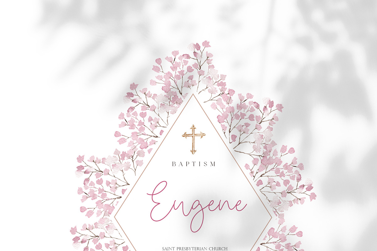 Watercolor Clipart - Holy BAPTISM, a Decorative Illustration by Beigetime (Photo 13 of 14)
