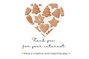Gingerbread Christmas Seamless, an Illustration by Mashimara (Thumbnail 5 of 5)
