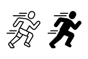 Running Athlete Vector Design, a Solid Icon by Artonix (Thumbnail 2 of 2)