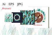 Set of australian flora.Koala design, a Card Template by DeMih (Thumbnail 5 of 5)