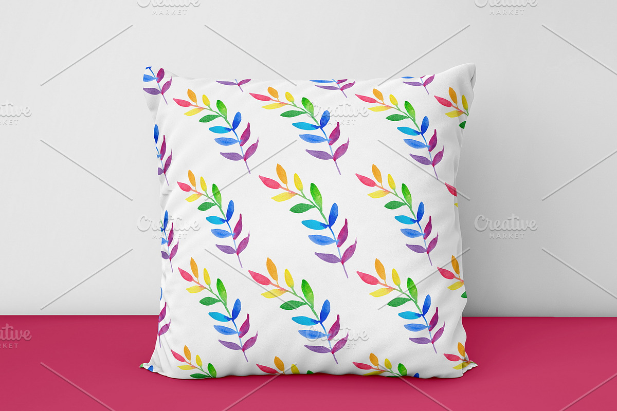 Watercolor Rainbow Clipart & Pattern, an Illustration by ArtIrisArt (Photo 22 of 22)