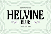 Helvine Blur, a Serif Font by Craft Supply Co. (Thumbnail 1 of 8)