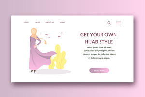 Hijaber - Banner & Landing Page