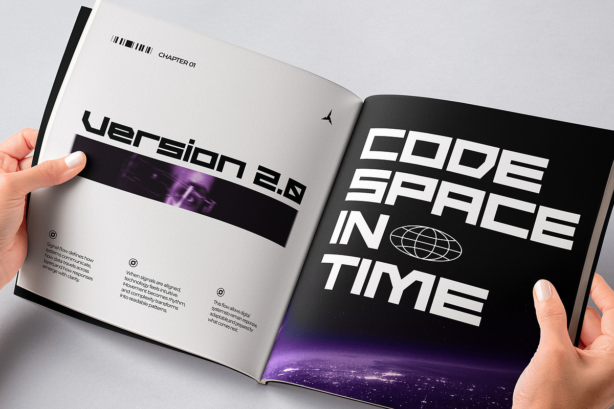 Wild Cyber - Modern Futuristic Font, a Sans Serif Font by Typia Nesia (Photo 9 of 11)