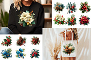 Christmas Bouquets Clipart, an Illustration by Designworld (Thumbnail 4 of 6)