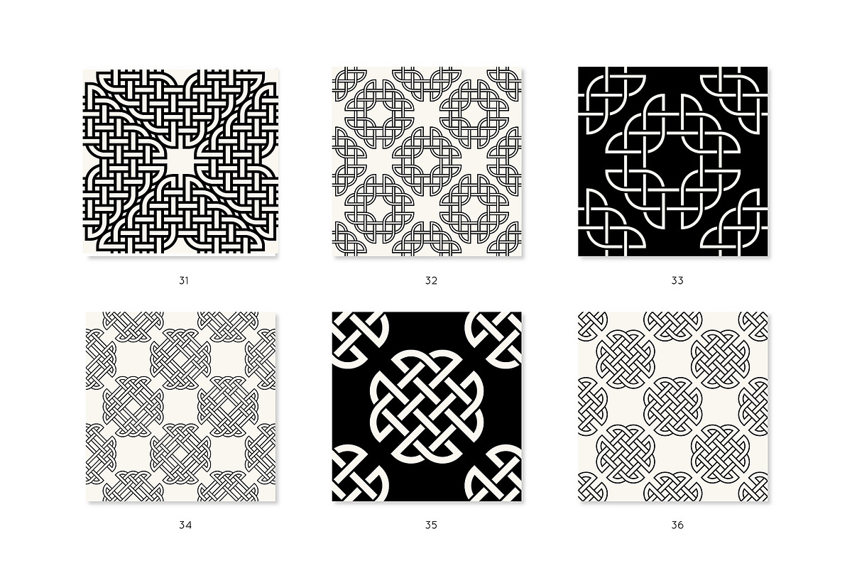 Celtic Seamless Patterns, a Pattern Graphic by Curly_Pat (Photo 8 of 11)