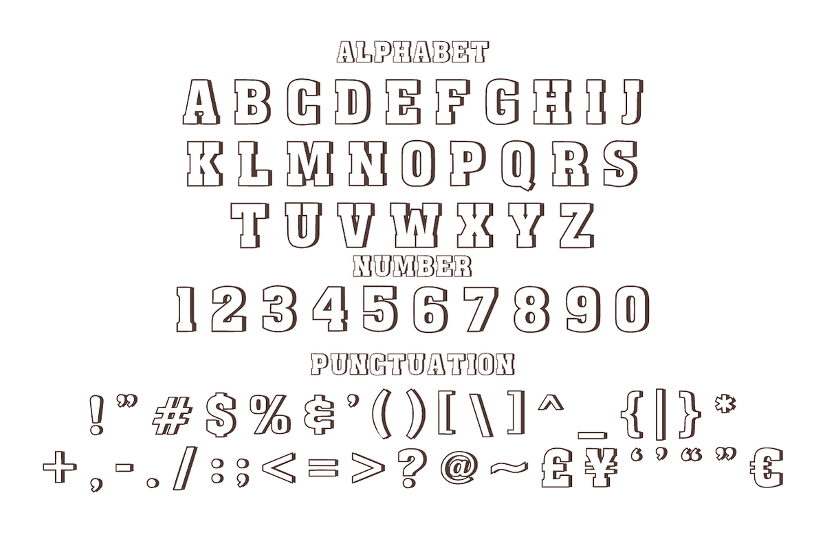 Slab Serif Victory - Athletic Jersey, a Slab Serif Font by KiddoGlyphs Studio (Photo 4 of 5)