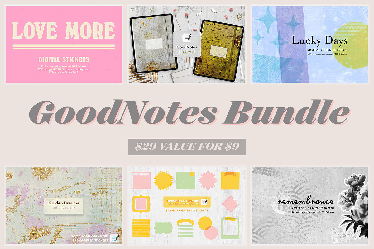 GoodNotes Bundle, an Object Graphic by LuOtero (Photo 1 of 7)