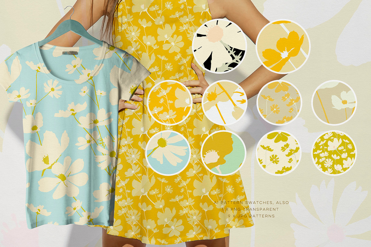 Abstract Florals Cosmos Collection, an Illustration by White Lane Studio (Photo 5 of 9)