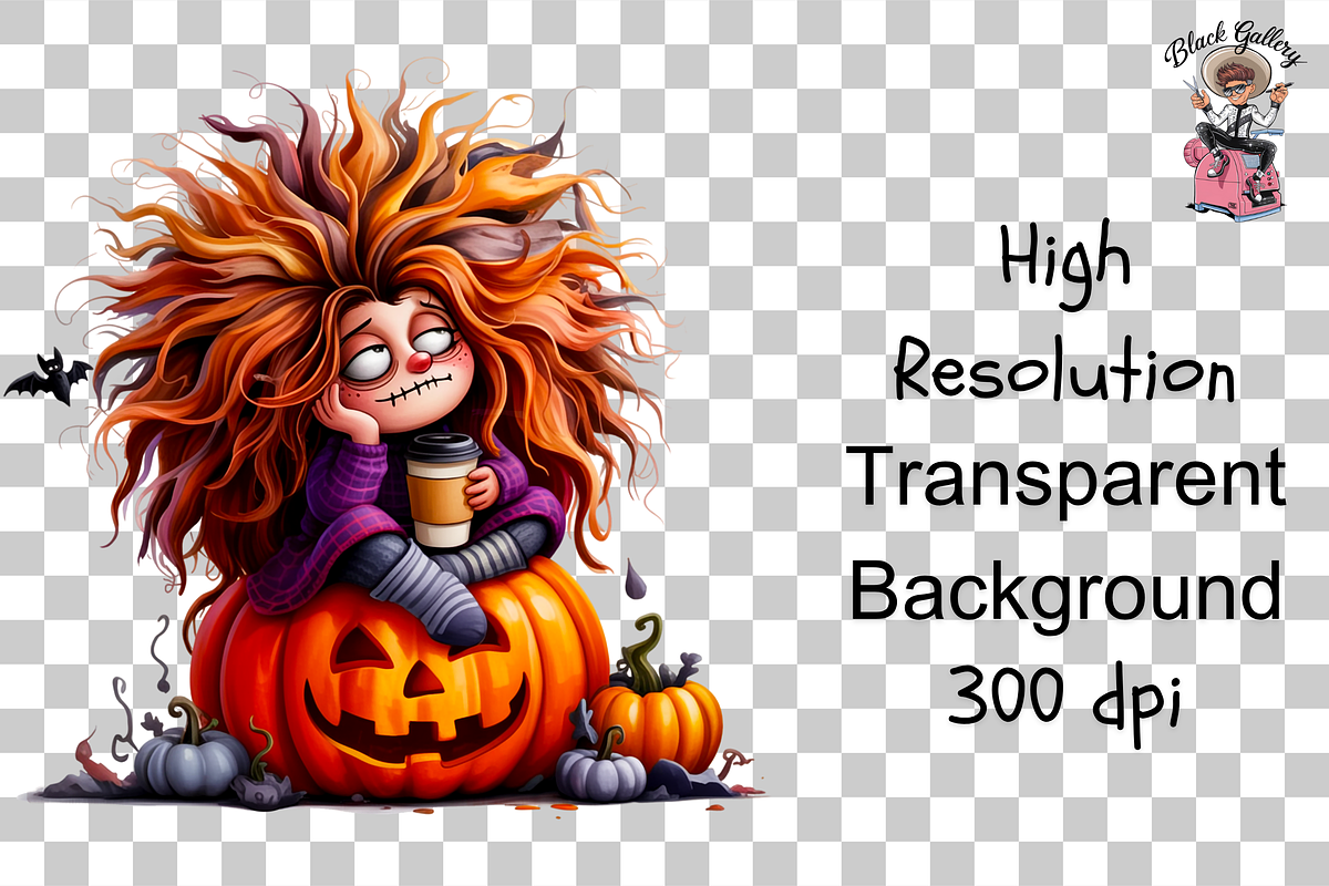 Spooky Halloween Girls PNG Bundle, a Graphic by Rina Akther (Photo 9 of 11)