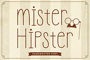 Mister Hipster - Handwritten Font, a Handwritten Font by Typefactoryco (Thumbnail 1 of 9)
