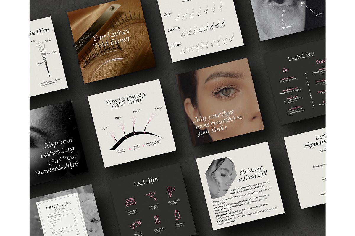 Lash Tech Template - Canva, a Social Media Template by TheTemplateTopia (Photo 8 of 10)