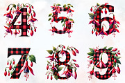 Spring Fuchsia Flower Alphabet Clipa, an Illustration by RobertsArt (Thumbnail 6 of 7)