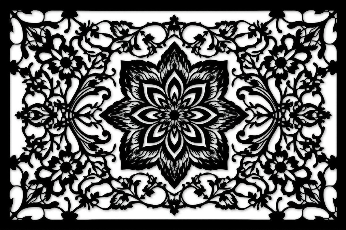 Elegant Floral Border Vector Design., an Illustration by Amazin_art (Photo 13 of 19)