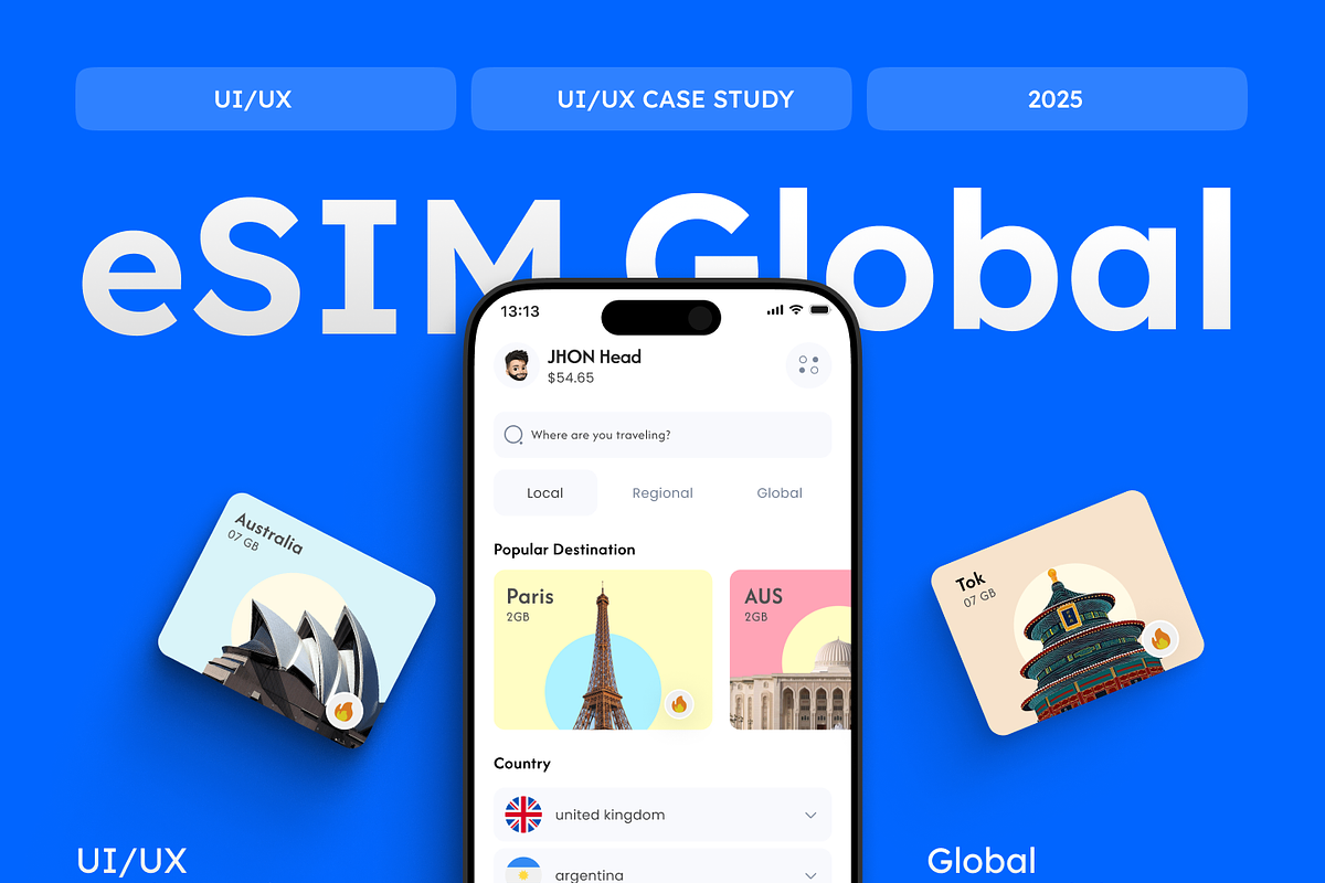 Global eSIM App Ui/Ux Kit