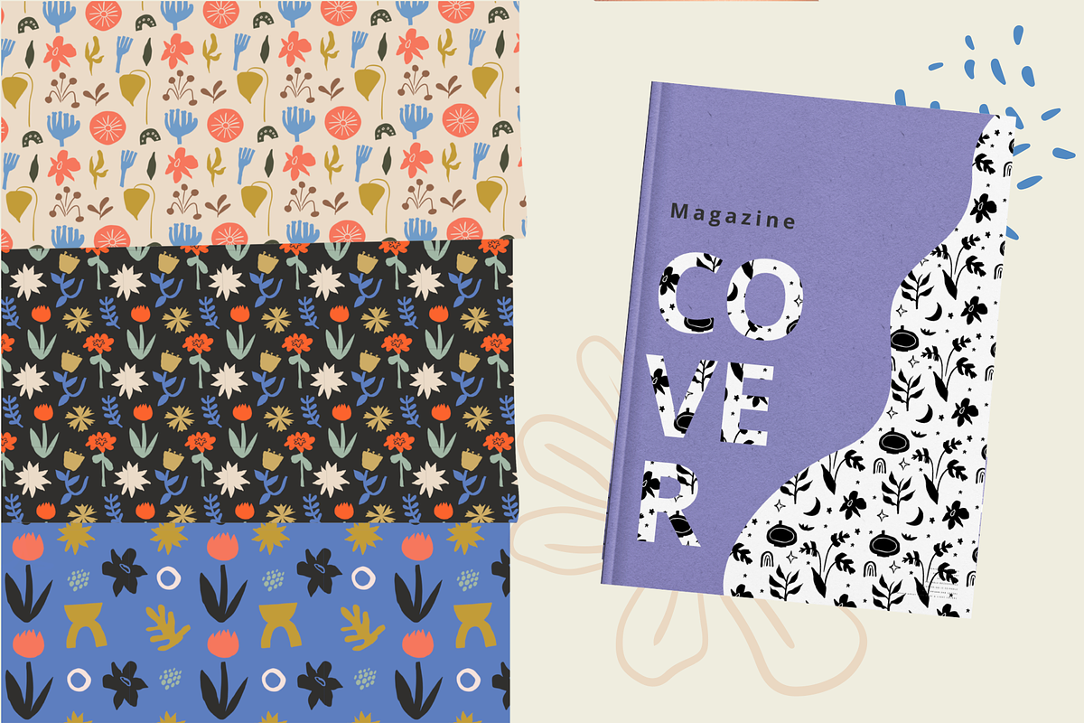 Abstract Floral clip arts & patterns, a Pattern Graphic by PixelAesthetic (Photo 13 of 13)