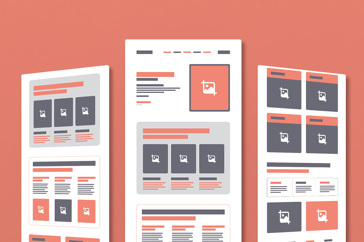 Travel Landing Page Wireframe Design