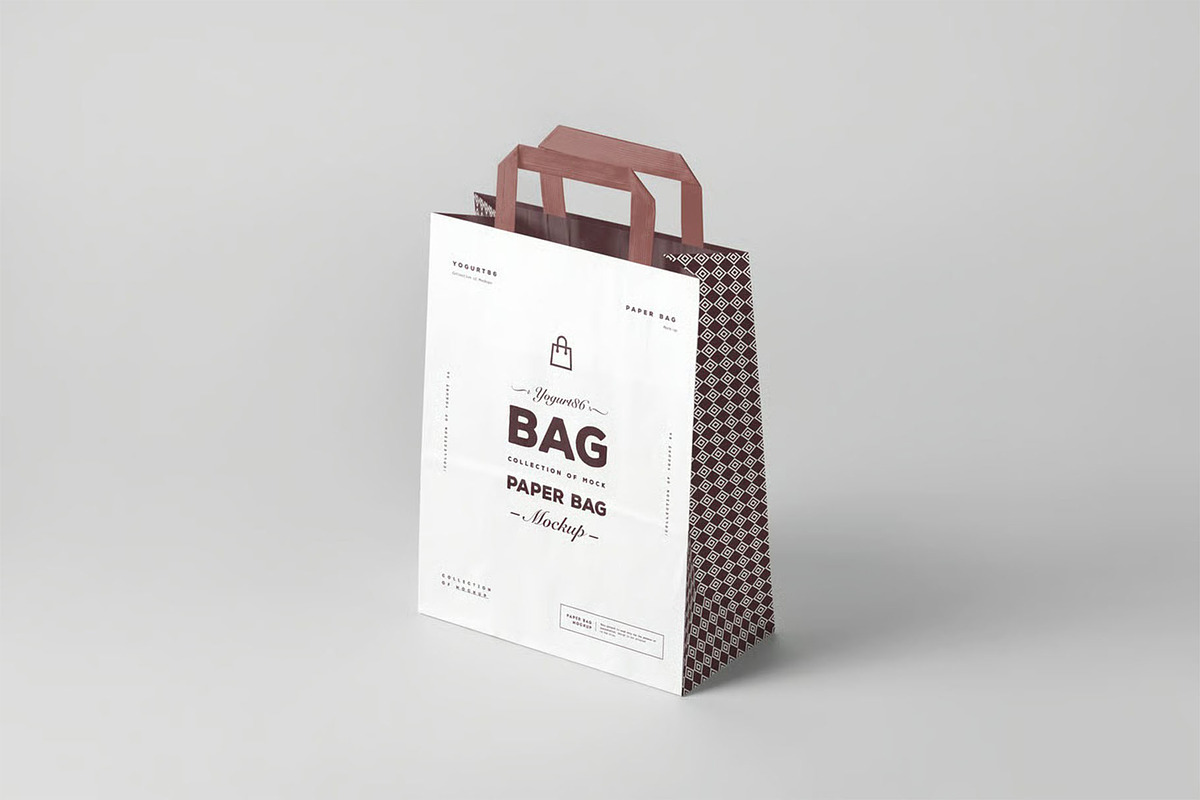 Paper Bag Mock-up, a Packaging Mockup by zippypixelstudio (Photo 8 of 12)