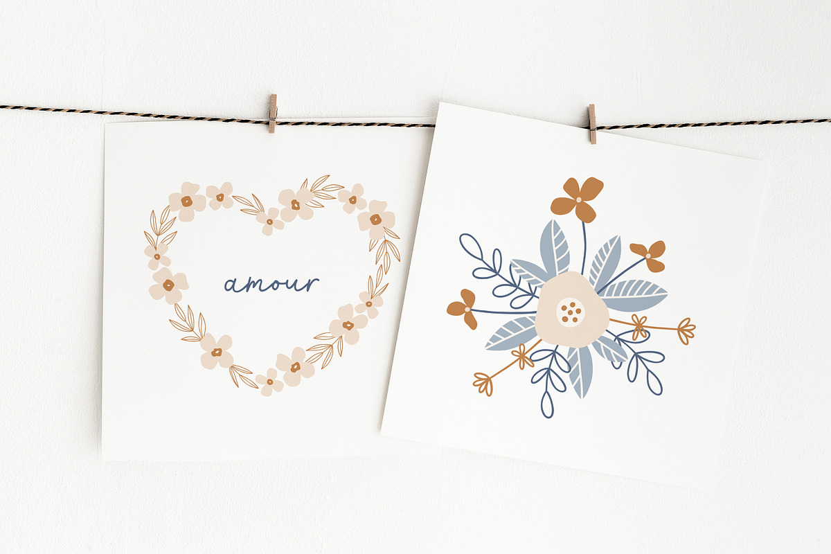 Floral Hearts - Romantic Collection, a Pattern Graphic by simpleblues (Photo 7 of 11)
