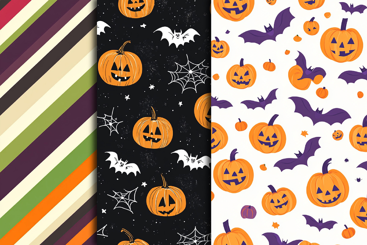 Happy Halloween Digital Paper Backgr, a Pattern Graphic by Libby Wishes (Photo 2 of 3)