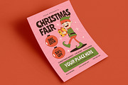 Retro Groovy Christmas Fair Flyer, a Flyer Template by VectorVactory (Thumbnail 5 of 7)