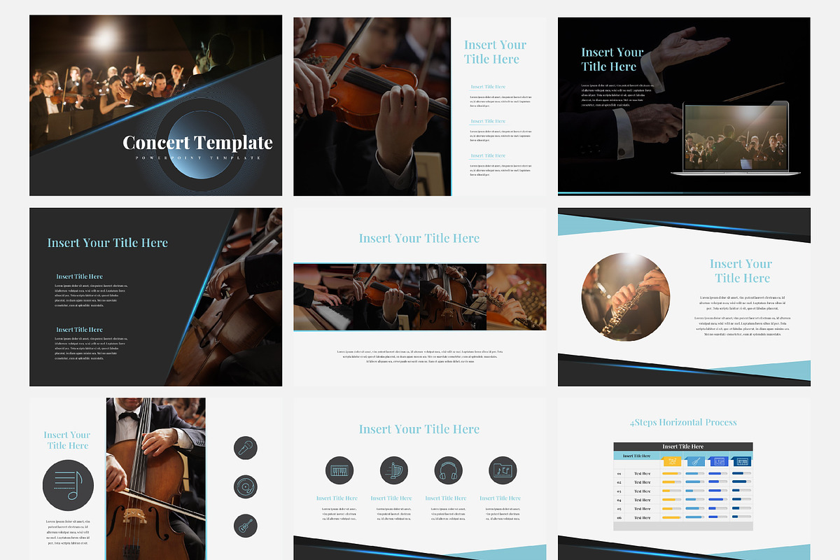 concert ppt template, a Presentation Template by chungmudesign