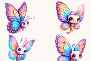 Watercolor Cute Butterflies Clipart, an Animal Illustration by Design Scotch (Thumbnail 8 of 10)