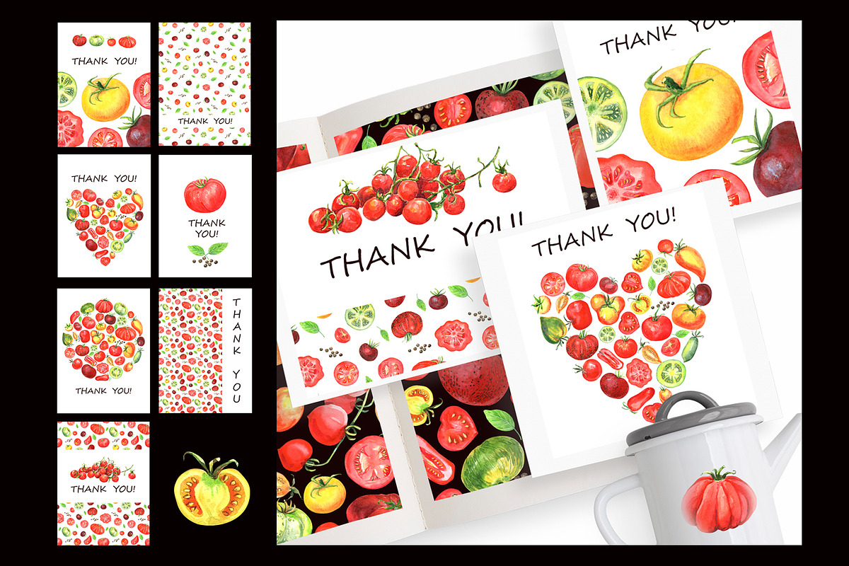Watercolor TOMATOE, a Food Illustration by JennyColorArt (Photo 4 of 9)