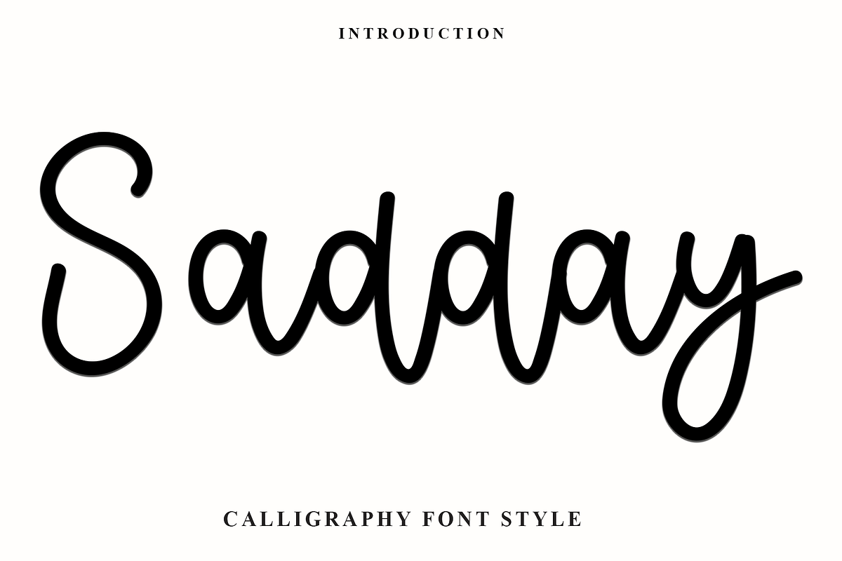 Sadday, a Handwritten Font by InermediaSTUDIO (Photo 1 of 8)
