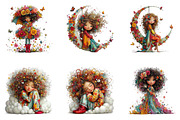 Whimsical Dream Girl Clipart, a Seasonal Illustration by CreationArt (Thumbnail 8 of 9)