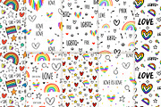 8 LGBTQ+ Never Ending Patterns, a Pattern Graphic by karetniy (Thumbnail 2 of 6)