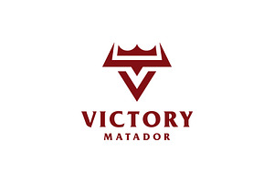 Letter V Bull Crown Logo, a Branding & Logo Template by Buqancreative