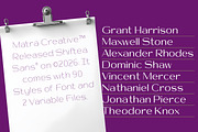 Shiftea, a Font by Matra Creative (Thumbnail 9 of 15)