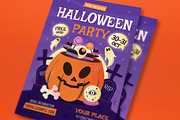 Halloween Party Flyer, a Flyer Template by graphicook (Thumbnail 2 of 3)